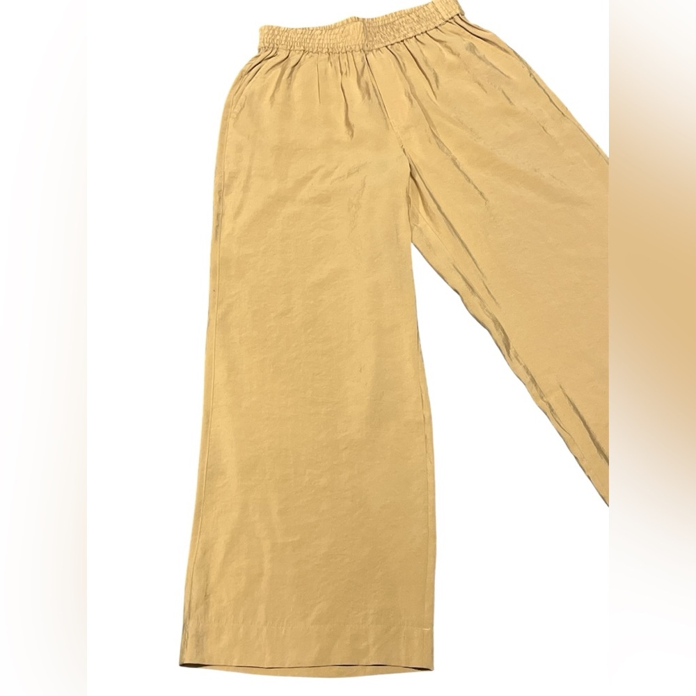 NWT For The Republic Tan Elastic Waist Wide Leg Pants Size Medium - Picture 4 of 14